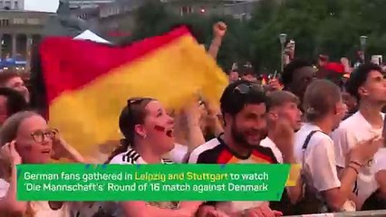 Germany fans ecstatic after convincing win over Denmark