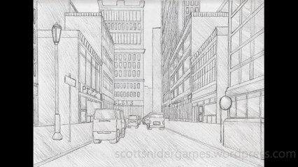 Perspective Rough Pencil Sketch Video #4 (06-29-2024)