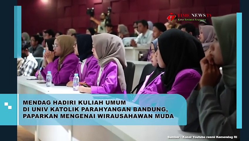 Mendag Berikan Kuliah Umum di Universitas Katolik Parahyangan Bandung