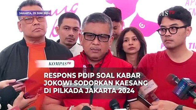 Respons Hasto PDIP soal Isu Jokowi Sodorkan Kaesang di Pilkada Jakarta 2024