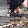 Kayseri'de dün yaşananların hasarı sabah ortaya çıktı