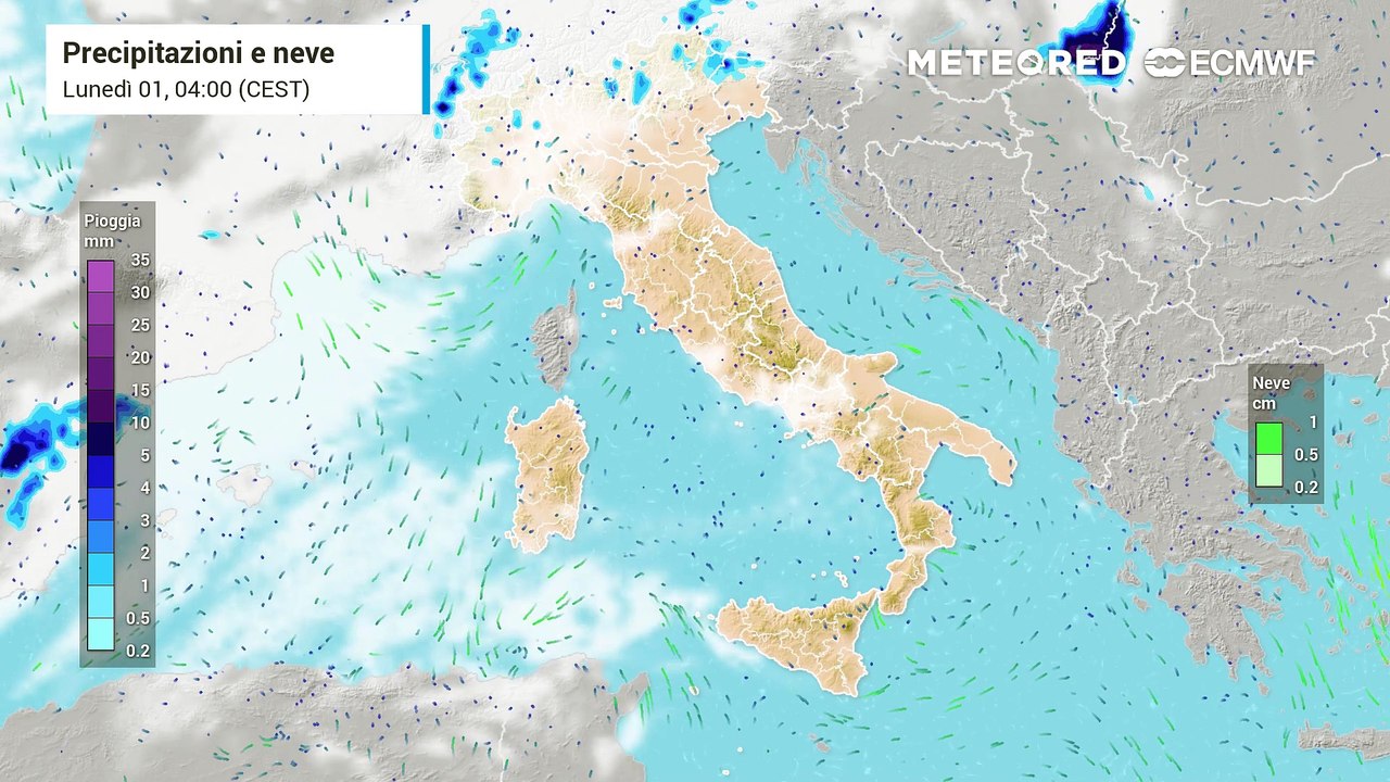 Peggioramento nelle prossime ore