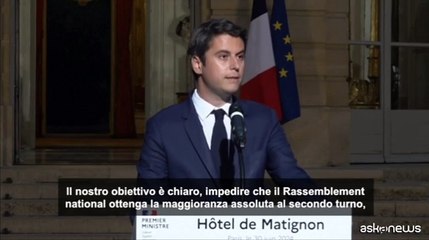 Francia, Attal: Nessun voto deve andare al Rassemblement national