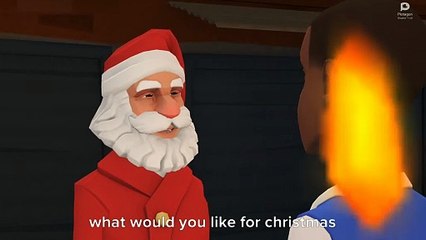 santa cartoon santa talking