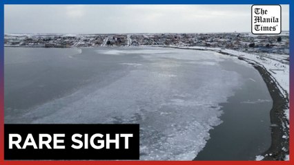 Pacific Ocean freezes in southern Chile