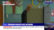 Edouard Philippe (Horizons) vote au Havre