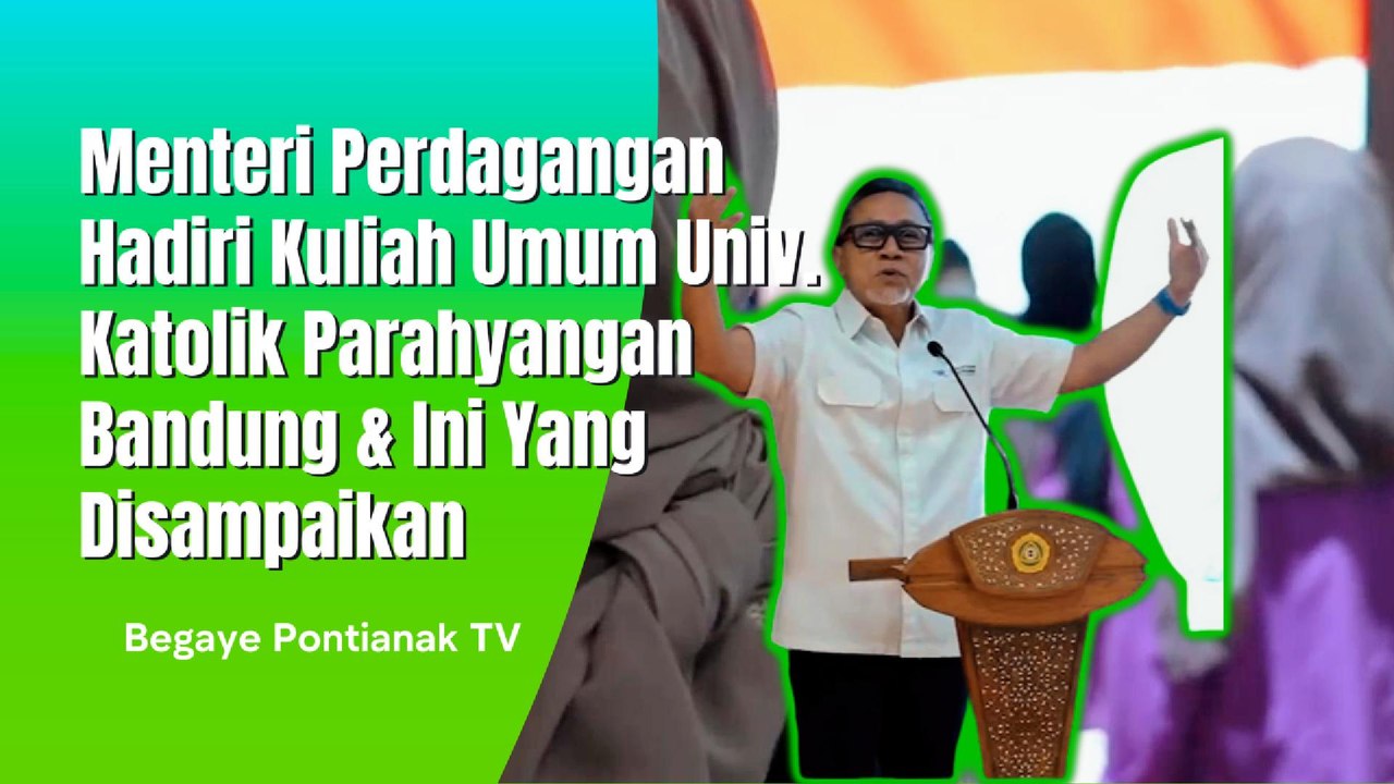 ZulHas Hadiri Kuliah Umum Univ Kristen Parahyangan Bandung