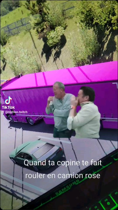 Quand ta copine te dit aujourd'hui tu roule en camion rose 
