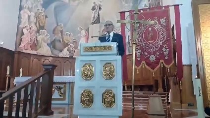 El sentido discurso de Luis del Olmo en la iglesia de San Pedro