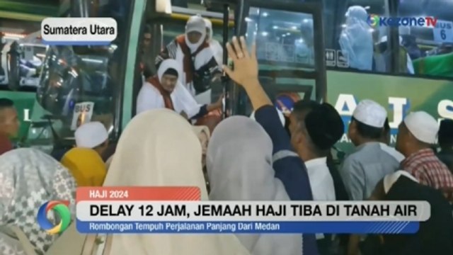 Delay 12 Jam, Jemaah Haji Tiba di Tanah Air