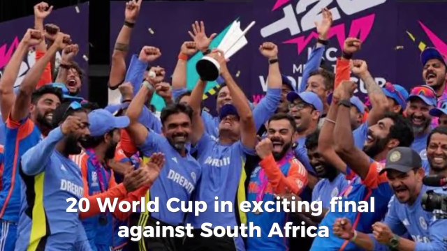 India wins cricket Twenty20 World Cup in exciting final against South Africa | current affairs tv