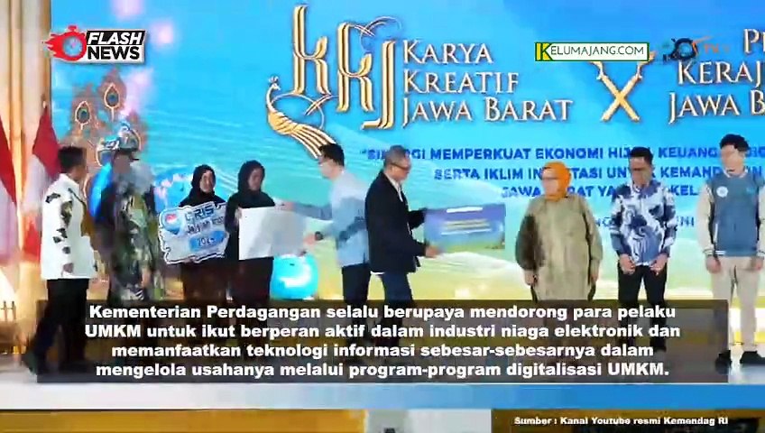 Zulkifli Hasan Buka Acara Karya Kreatif Jawa Barat  2024 di Bandung