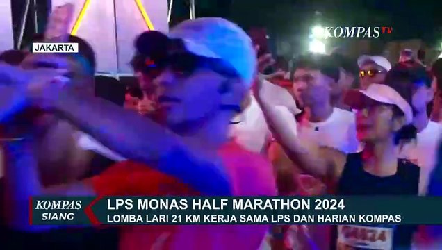 LPS Monas Half Marathon 2024, Lomba Lari 21 KM Kerja Sama LPS dan Harian Kompas