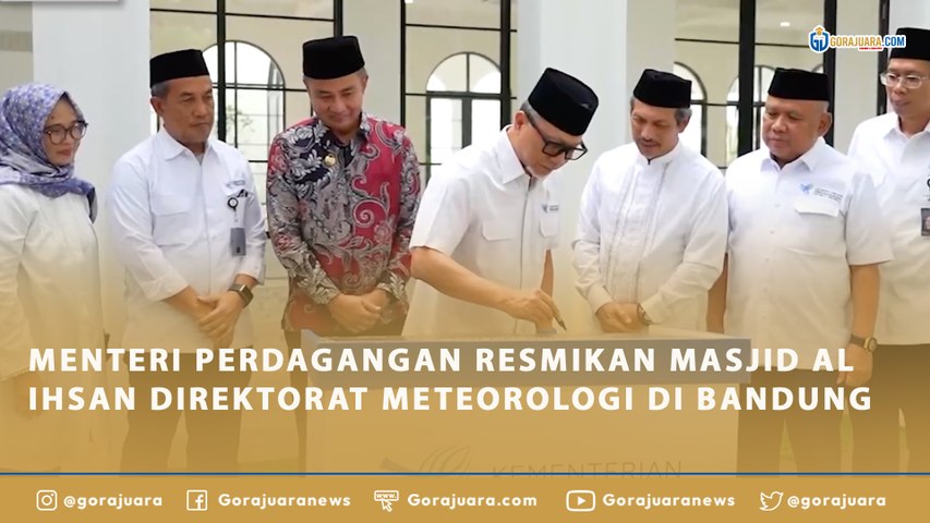MENTERI PERDAGANGAN RESMIKAN MASJID AL IHSAN DIREKTORAT METEOROLOGI DI BANDUNG