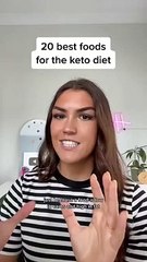 20 BEST foods for the keto diet!  #shorts