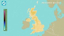 Modelled accumulated precipitation for the next few days in the British Isles