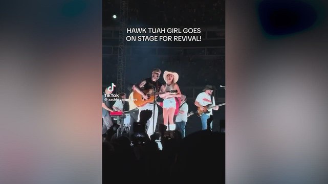 Viral Hawk Tuah girl returns: sings with beer at Zach Bryan concert, captured on video