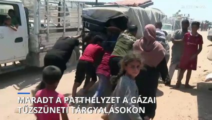 Maradt a patthelyzet a gázai tűzszüneti tárgyalásokon