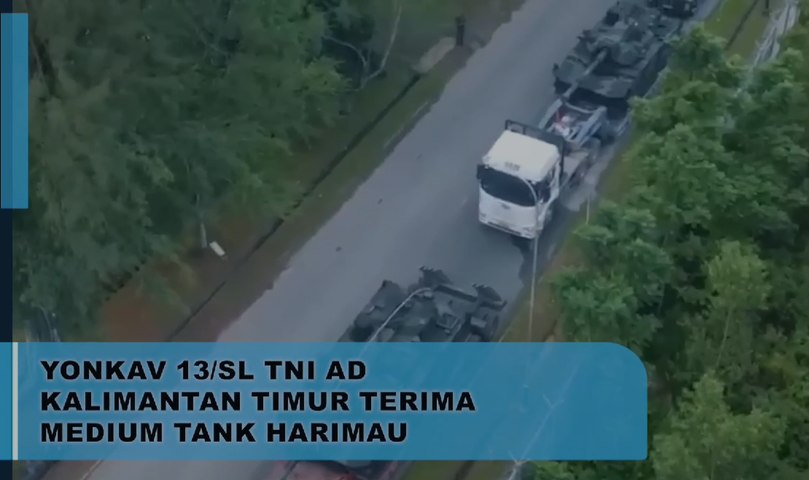 Yonkaf 13/SL TNI AD Kaliantan Timur Terima Medium Tank Harimau