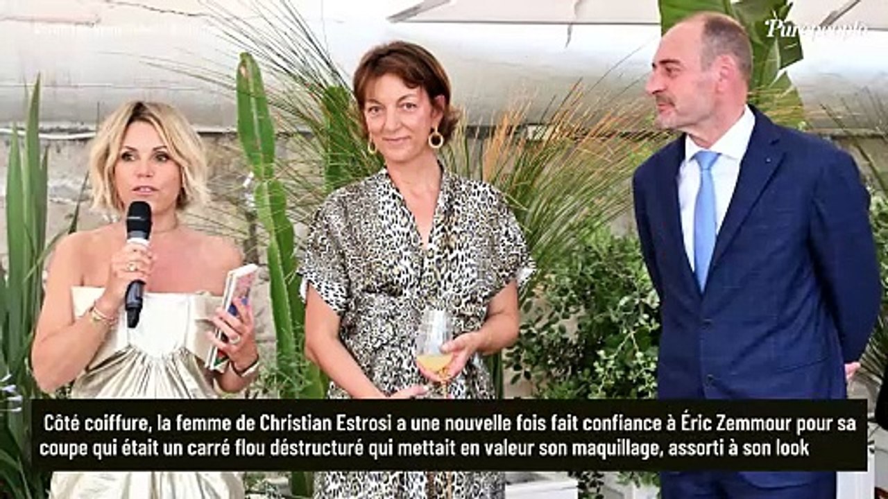 Laura Tenoudji présente son nouveau projet et mise sur une robe très originale, Christian Estrosi n'a d'yeux que pour elle