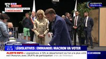 Législatives: Emmanuel Macron a voté au Touquet avec son épouse