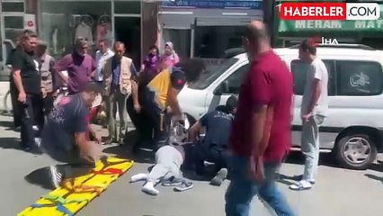 Karaman'da otomobilin çarptığı kadın yaralandı