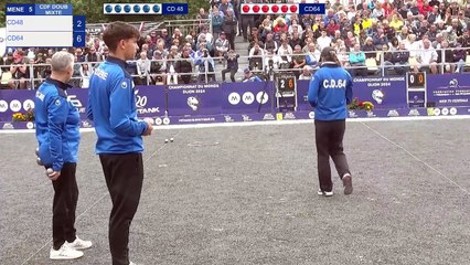 CHAMPIONNAT DE FRANCE DOUBLETTE MIXTE - ST FLOUR 2024- 1/2 CD64 VS CD48