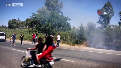 Selçuk'ta bir yangın daha: İlk müdahaleyi vatandaşlar yaptı