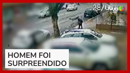 Cervo ‘atropela’ e derruba pedestre em Bento Gonçalves (RS)