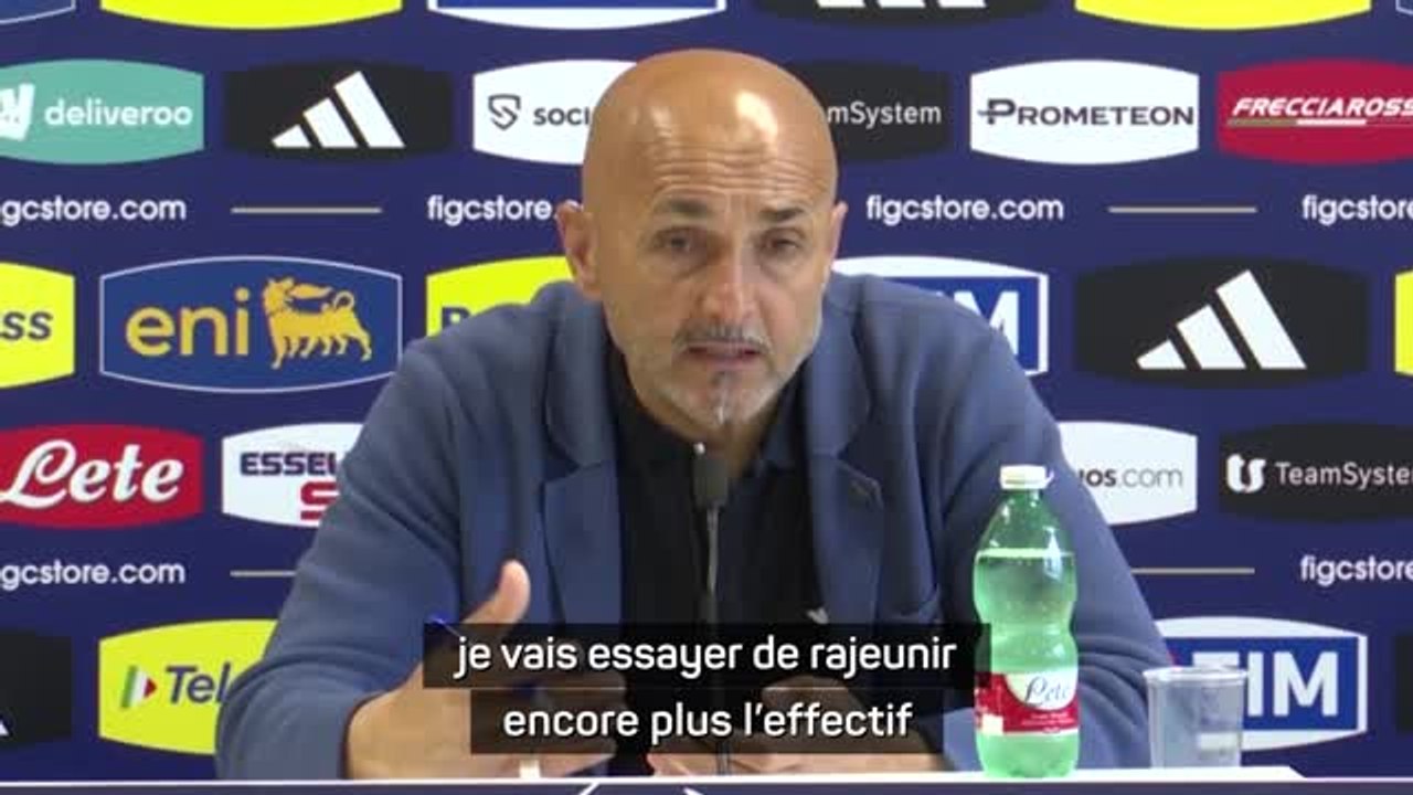 Italie - Spalletti : "Rajeunir encore plus l'effectif pour recréer un groupe le plus vite possible"