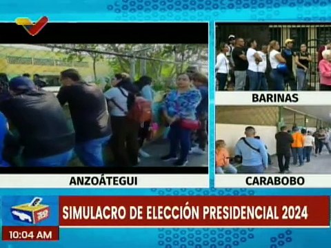 Anzoátegui | Arranca simulacro de elección presidencial 2024 con 74 centros electorales activos