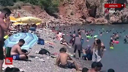 Antalya'da yüksek sıcaklık bunalttı