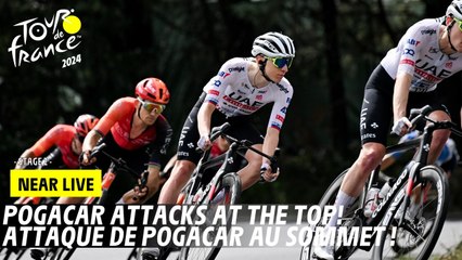 Pogacar Launches Bold Attack at the Summit! 🚴‍♂️ - Tour de France 2024 Stage 2