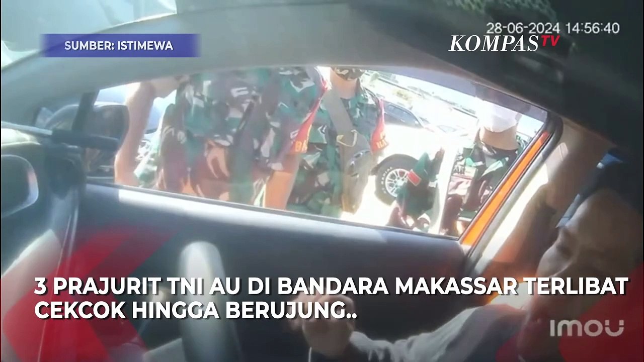 Cekcok Prajurit TNI dan Sopir Taksi Online di Bandara Makassar Berakhir Damai