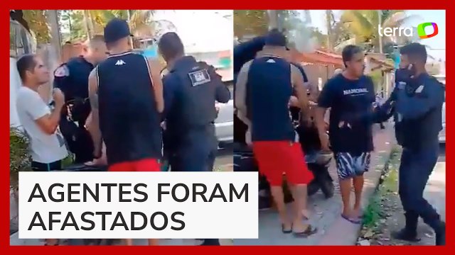 Guardas Municipais são hostilizados com tijolos em confusão durante abordagem em Maricá (RJ)