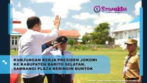 Sambangi Plaza Beringin Buntok, Presiden Jokowi Ajak Bincang Warga dan Selfie Bersama