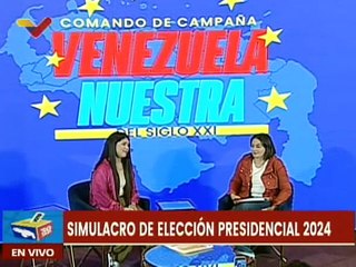 Comando de Campaña Venezuela Nuestra insta a la participación ciudadana en el simulacro electoral