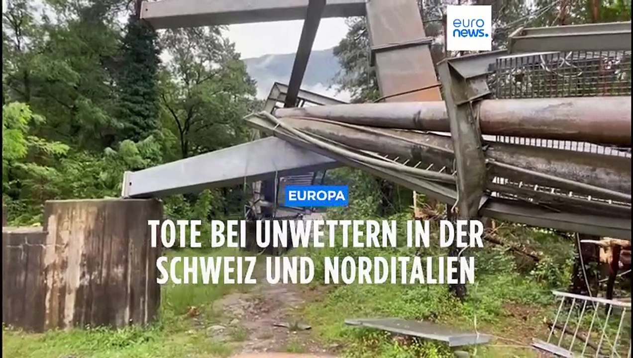 Tote bei Unwettern in der Schweiz und in Italien - und es regnet weiter
