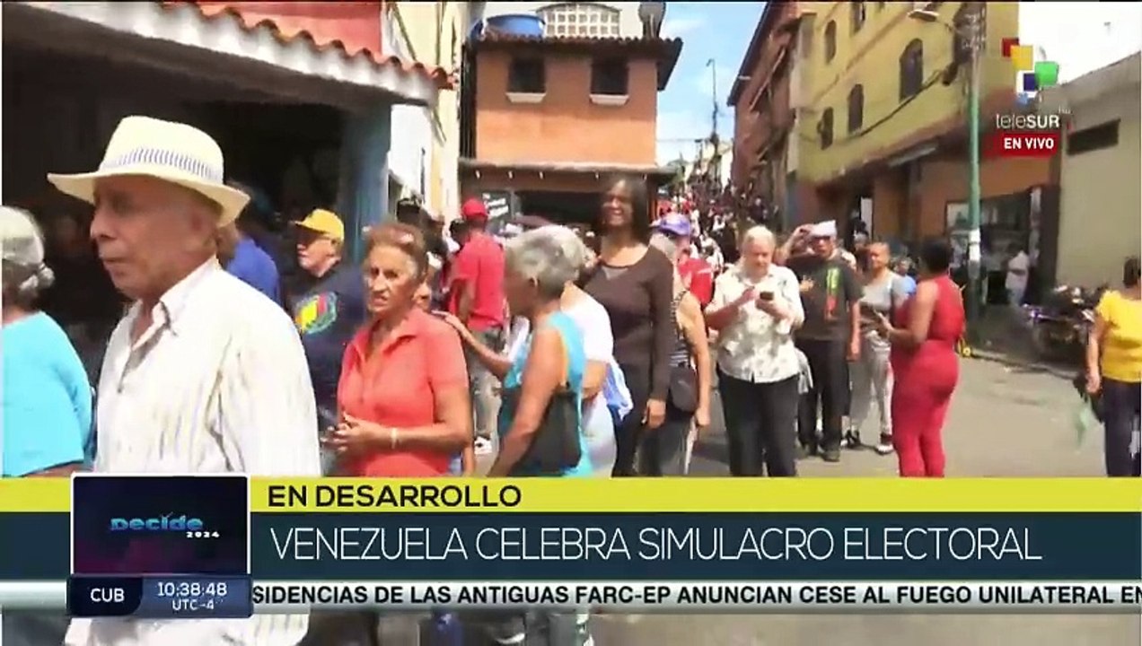 ¡Simulacro Electoral! Venezolanos se familiarizan con el proceso