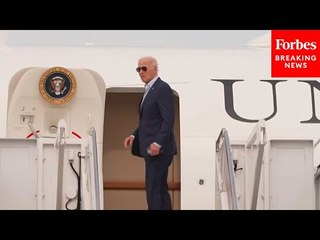 JUST IN: President Biden Boards Plane At Westhampton Beach, New York, Ahead Of Event In New Jersey
