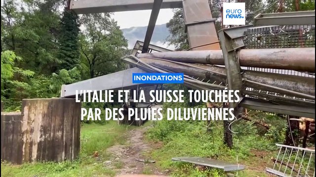 Intempéries : l'Italie et la Suisse touchées par des pluies diluviennes