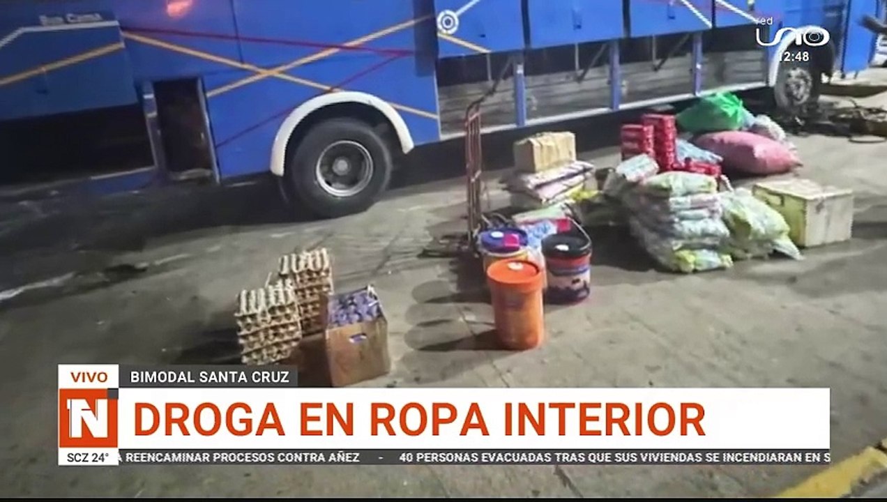 ENCUENTRAN DROGA EN ROPA INTERIOR