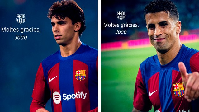 Barcelona se despide de Joao Félix y Joao Cancelo y luego borra sus publicaciones