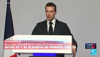 “La alternancia está al alcance”: Jordan Bardella, presidente de Agrupación Nacional