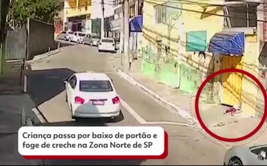 Criança de três anos foge de creche e é resgatada após cair em barranco