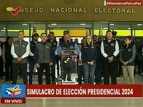 CNE anunció que el Simulacro Electoral de este 30-J tendrá prórroga hasta que haya electores en cola