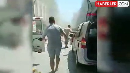 PATLAMANIN ARDINDAN YAŞANAN PANİK ANLARI KAMERALARA YANSIDI