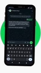 Vídeo mockup mão com telefone celular xícara de café animado branco