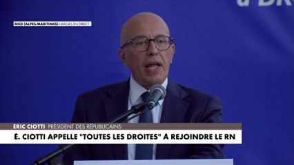 Éric Ciotti : «Le 7 juillet, la victoire est un devoir»