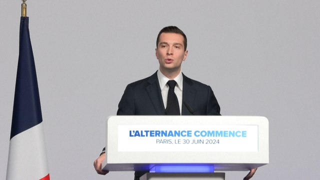 Législatives : Bardella salue « un verdict sans appel » avec 33,5 % pour le RN